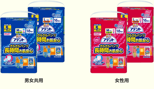 アテントさらさらパンツ長時間お肌安心